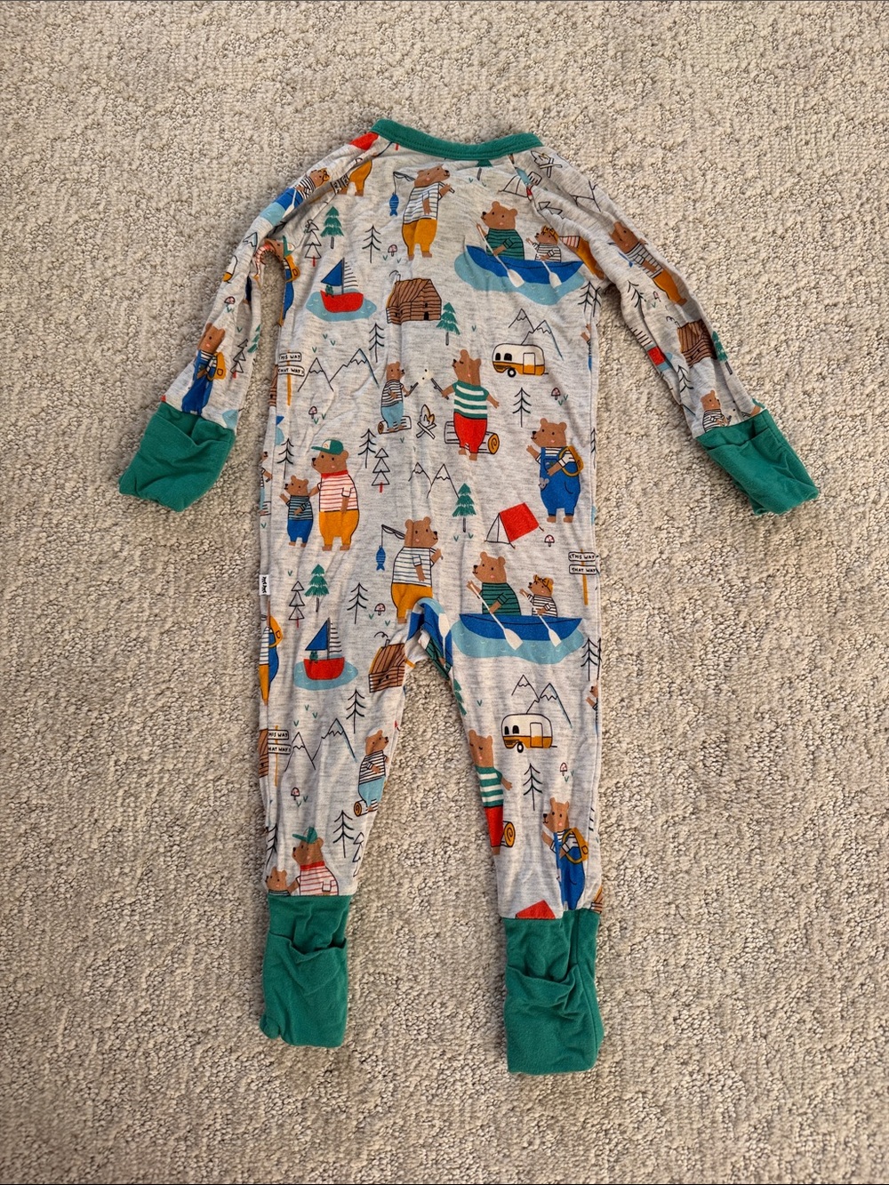 Little Sleepies Papa Bear Zippy - Picture 2 of 4